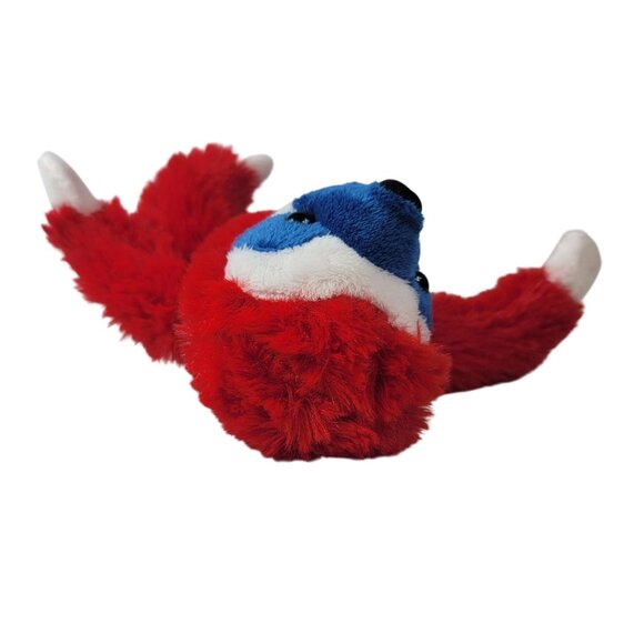 Dan Dee Valentine's Day Sloth Plush Red 8" Blue Mask Face Sitting Stuffed Animal - Picture 7 of 10